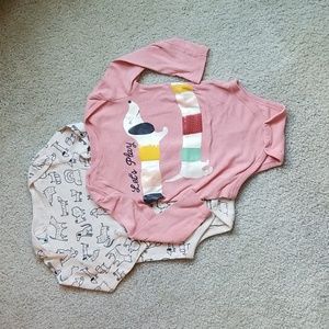 2 Onesies, Sz 18-24m